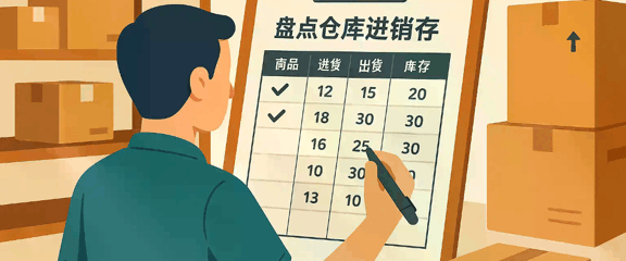 仓库盘点作业示意图
