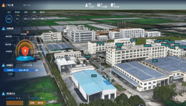 厂区3D全景监控地图